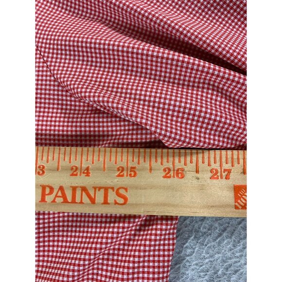 Mizzen + Main Checked Long Sleeve Button‎ Down Shirt (Men's XXL) Red - Picture 8 of 12